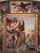 Annibale Carracci Deckengemalde aus der Galleria Farnese oil painting artist